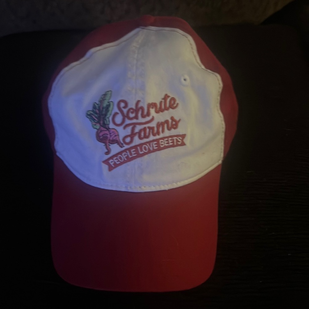 The Office Schrute Farms baseball hat.
